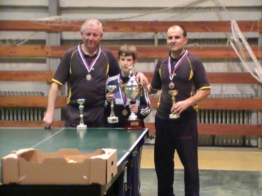 Na&nbsp;fotografii zľava: Drahoslav Rumanovský starší, Tibor Špánik, Pavol Gardian