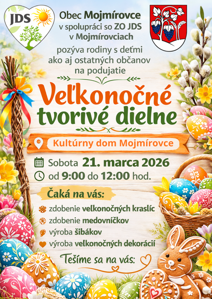 Veľkonočné tvorivé dielne 2026 - Mojmírovce