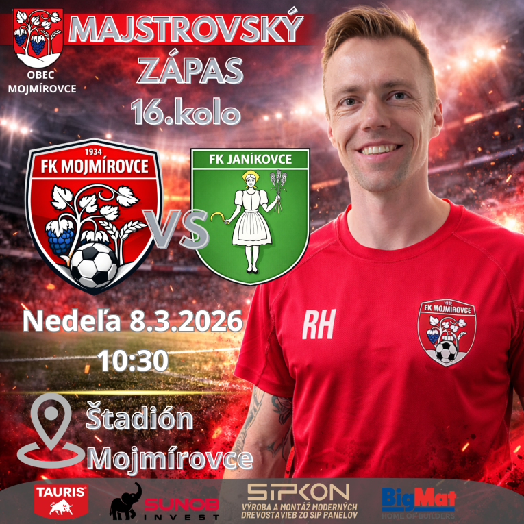 Majstrovský zápas FK Mojmírovce - FK Janíkovce