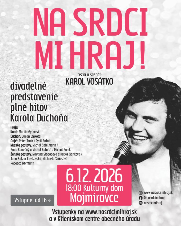Divedelné predstavenie Na srdci mi hraj - plagát