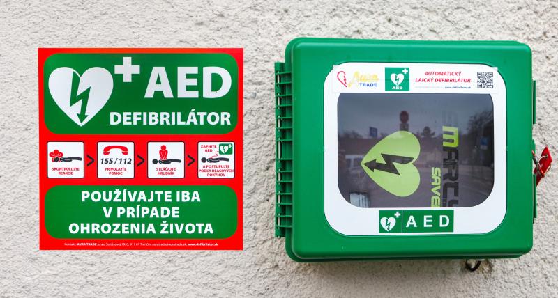 Defibrilátor AED - ilustračné
